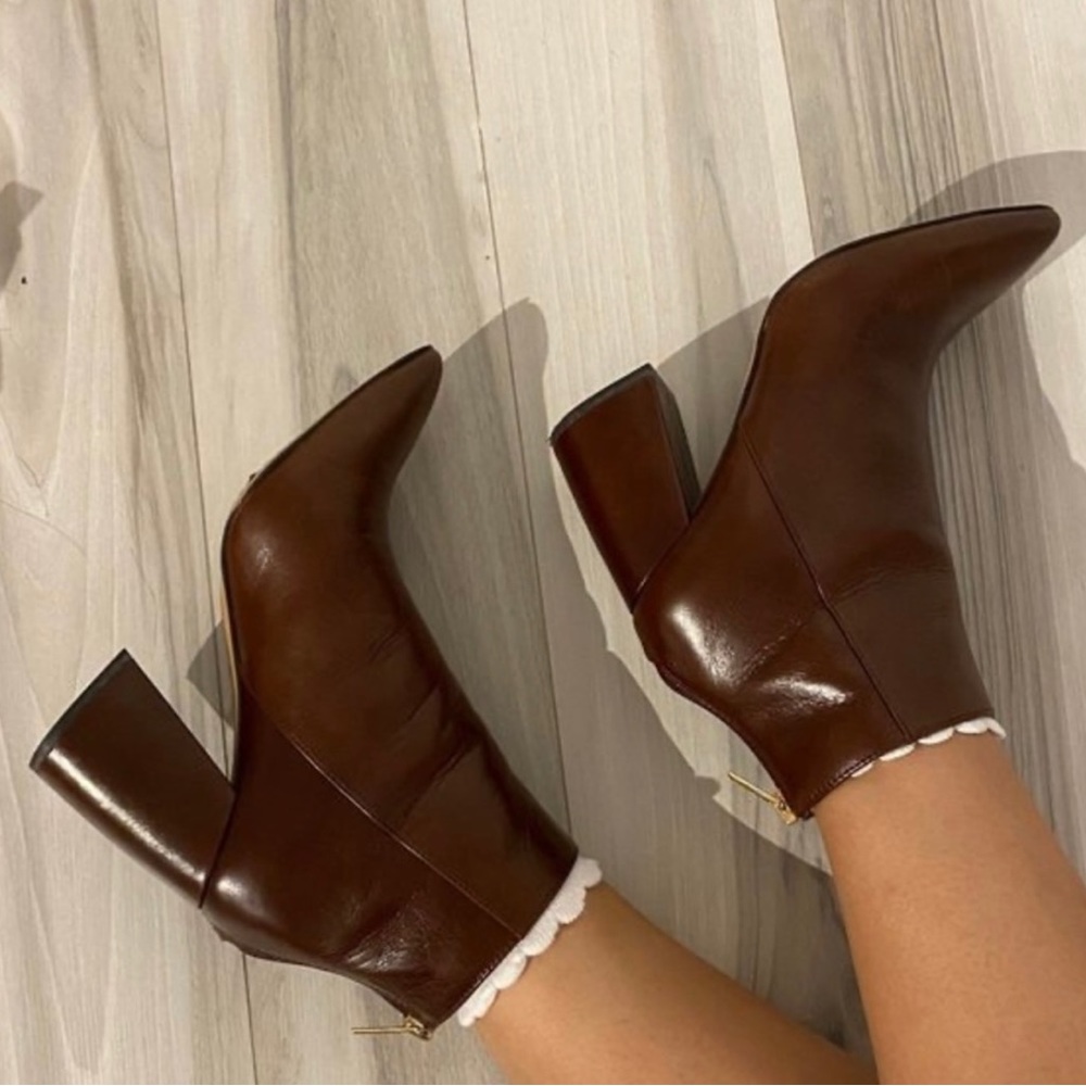 Vince Camuto Dark Brown Ankle Booties